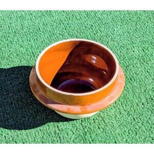 5x3"Japanese Oginoya Mashiko-Yaki Clay GlazeCooking/Serving Bowl/Pot/Planter NOS